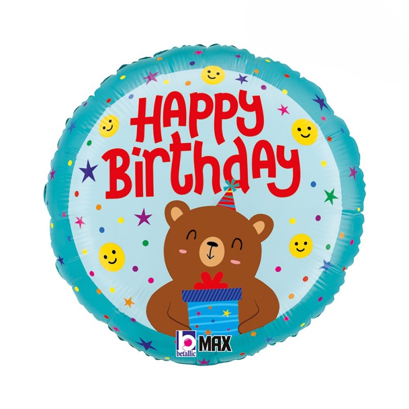 Fol. balionas "HB meškiukas" (18" 46 cm.) - 1