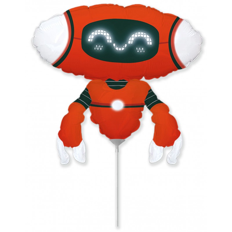 Mini fol. balionas "Robotas / raudonas" (FX14") - 1