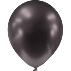 Chrominiai grafito spalvos balionai (100 vnt./30cm.) - 1