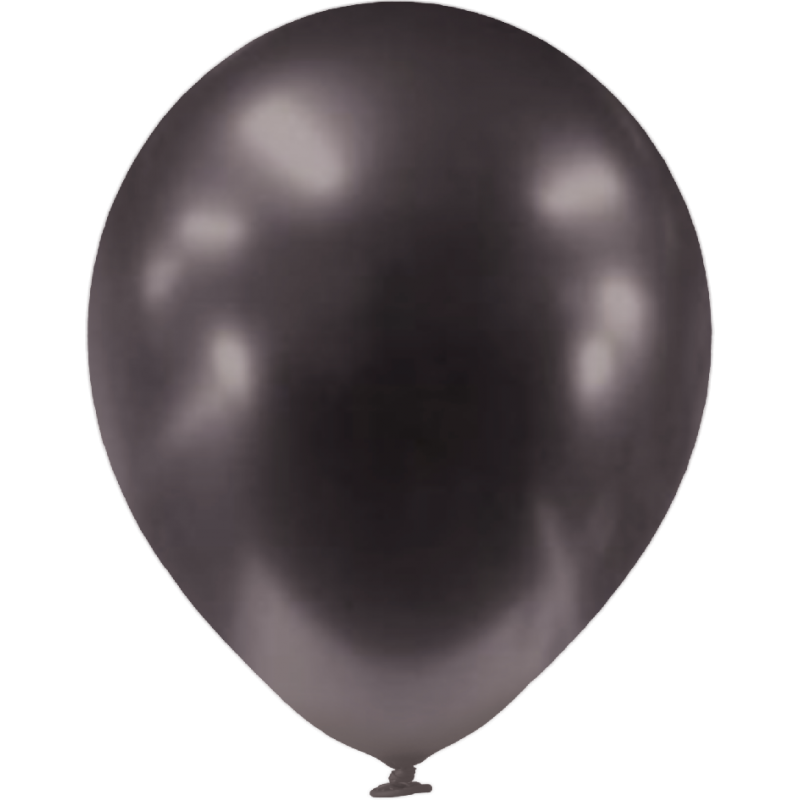 Chrominiai grafito spalvos balionai (100 vnt./30cm.) - 1