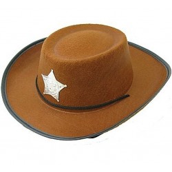 Skrybėlė "Šerifas" / ruda