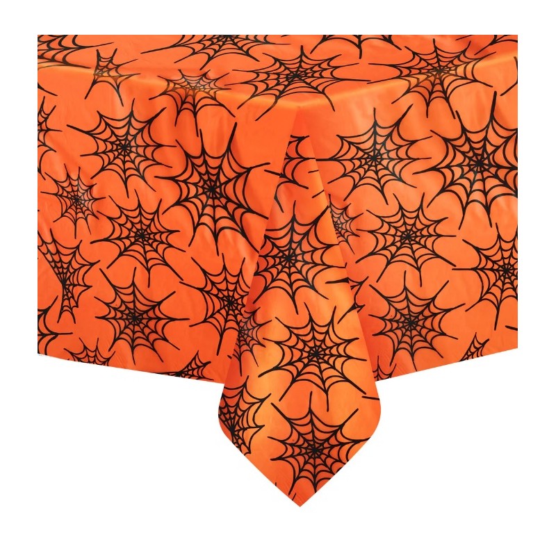 Plastikinė staltiesė "Voratinklis"/oranž (137 x 174  cm.) - 1