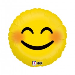 Fol. balionas "Smile su širdelėmis" (18" 46 cm.) - 1