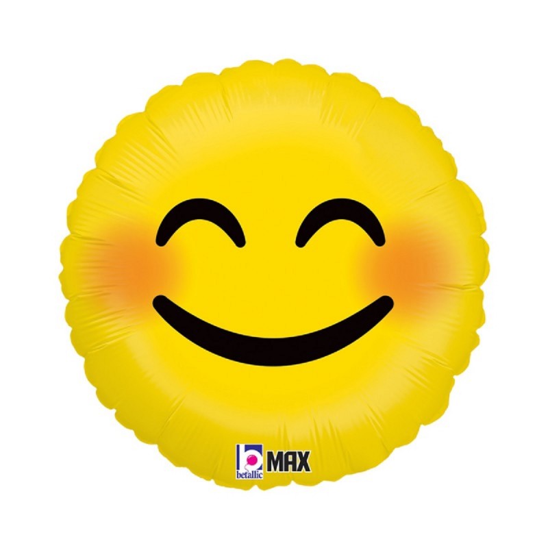 Fol. balionas "Smile su širdelėmis" (18" 46 cm.) - 1