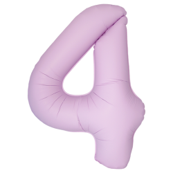 Folinis balionas "Skaičius 4"/rožinis (34" 86 cm.) - 1