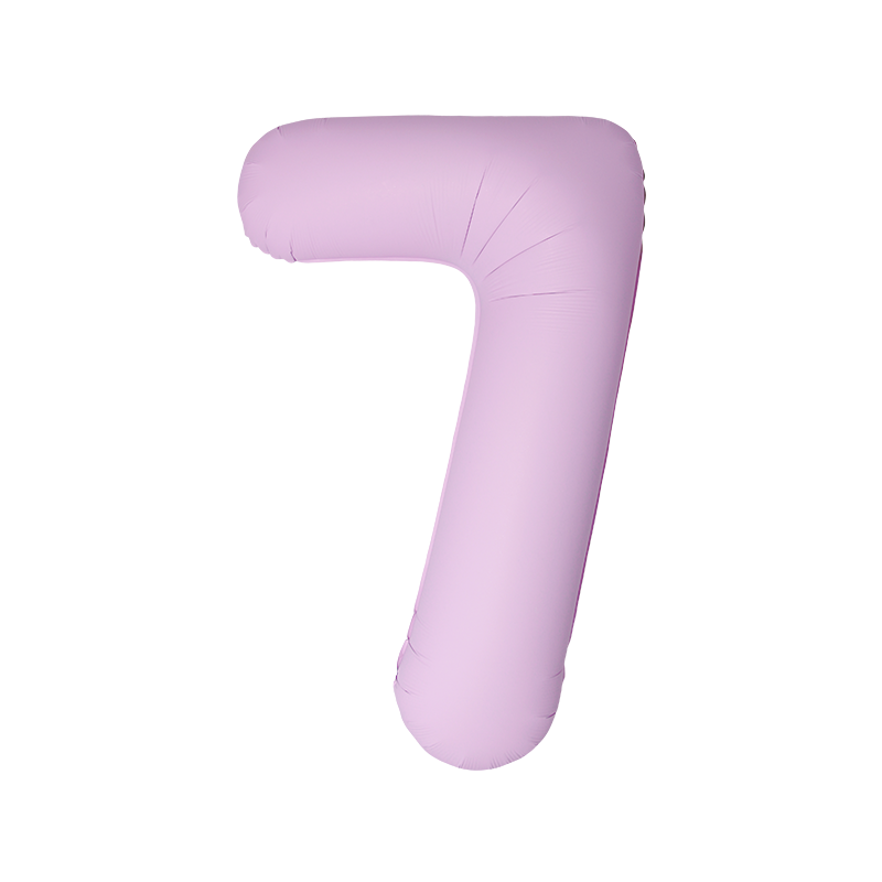 Folinis balionas "Skaičius 7"/rožinis (34" 86 cm.) - 1