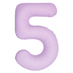 Folinis balionas "Skaičius 5"/rožinis (34" 86 cm.) - 1