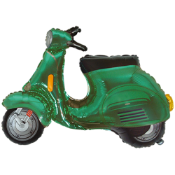 Folinis balionas "Motoroleris"/ žalias (67c96 cm.) - 1