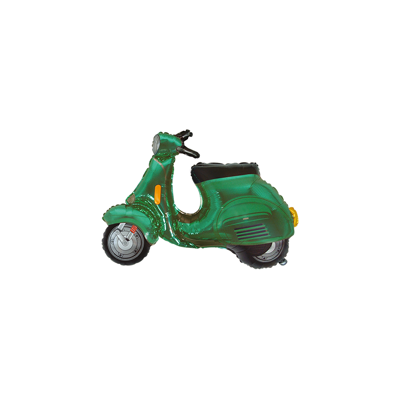 Folinis balionas "Motoroleris"/ žalias (67c96 cm.) - 1