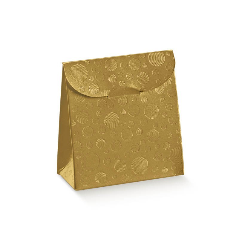 Dėžutė-maišelis "Burbulai"/ auksinė