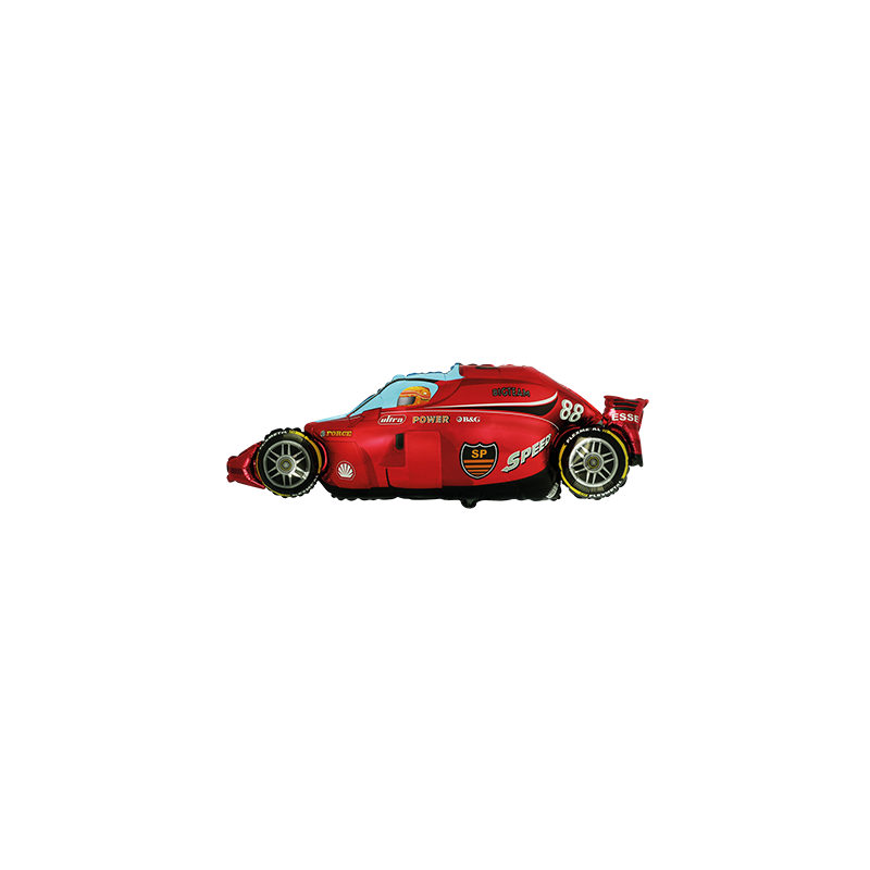 Folinis balionas "Formulė"/ raudona (FX24 / Supakuota) - 1