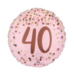 Folinis balionas "40"/ rožinis (17" 43 cm.) - 1