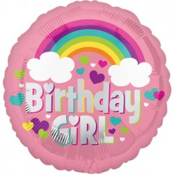 Folinis balionas "Birthday girl" (18" 43 cm.) - 1