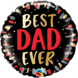 Folinis balionas "Best Dad ever" (18" 43 cm.) - 1