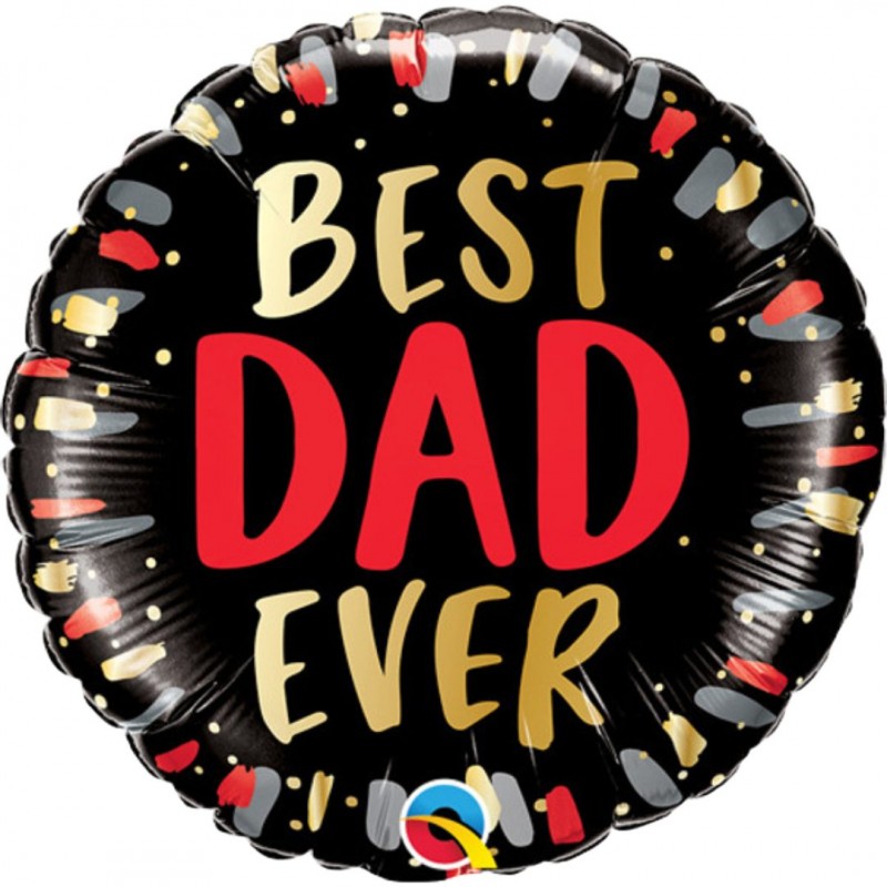 Folinis balionas "Best Dad ever" (18" 43 cm.) - 1