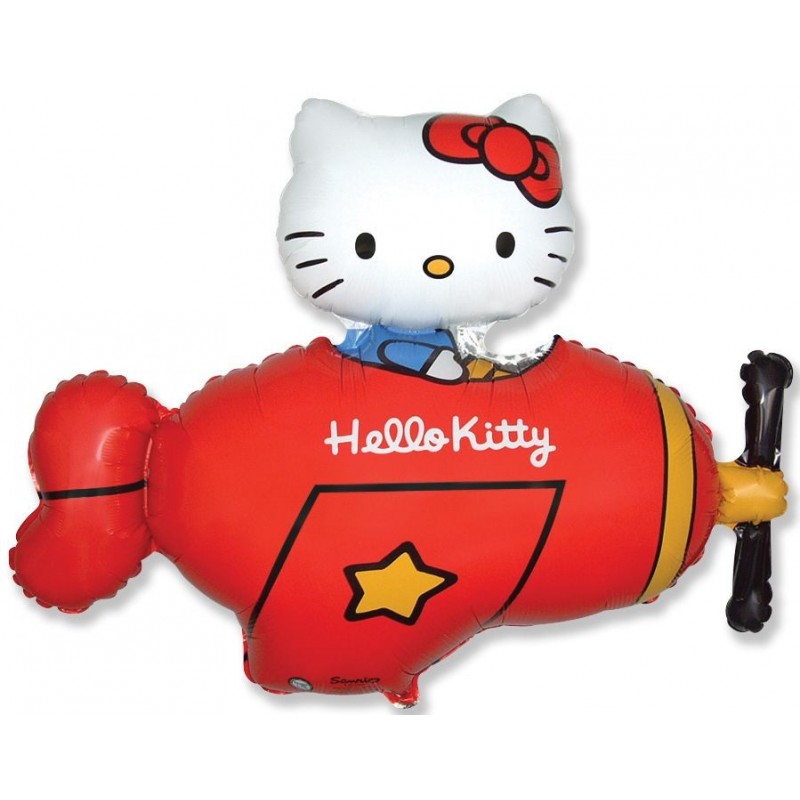 Folinis balionas "Hello Kitty"/raudonas (FX24" 67x49 cm./Supakuota) - 1