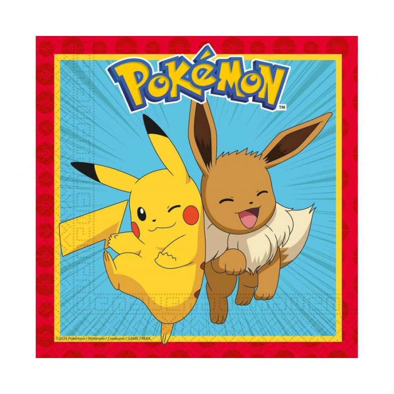 Servetėlės "Pokemon" (20 vnt./33 x 33 cm.) - 1