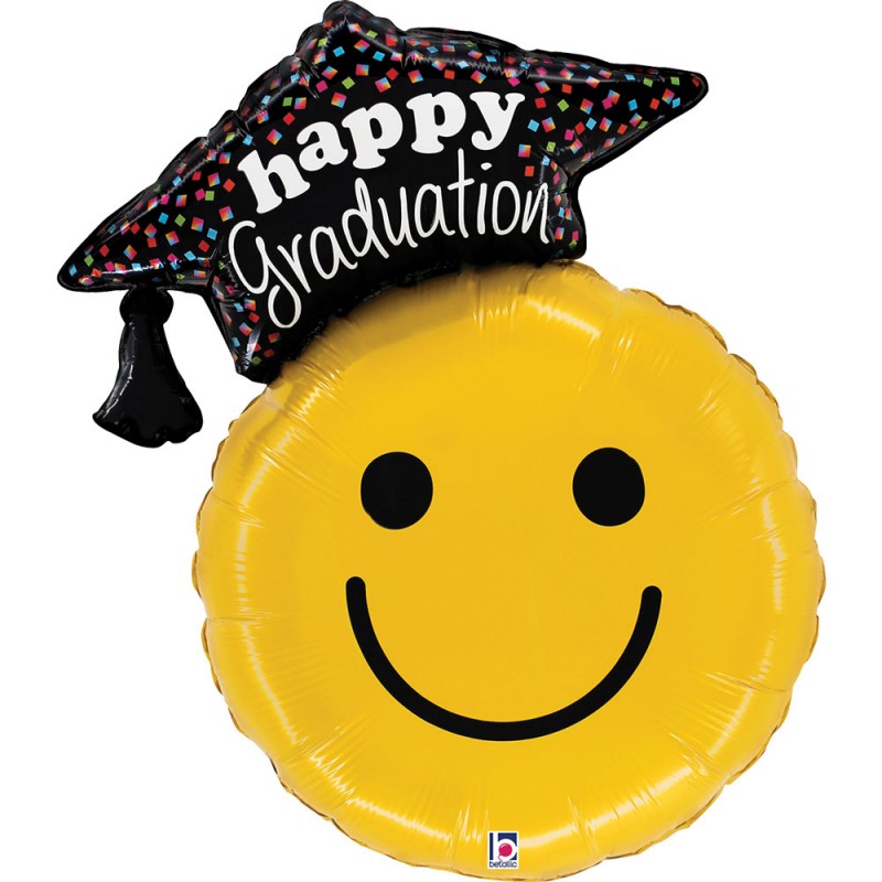 Fol. balionas "Happy Graduatio/ Šypsena" (26" 66 cm.) - 1