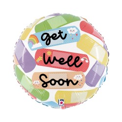 Fol. balionas "Get well soon" (18" 46 cm.) - 1