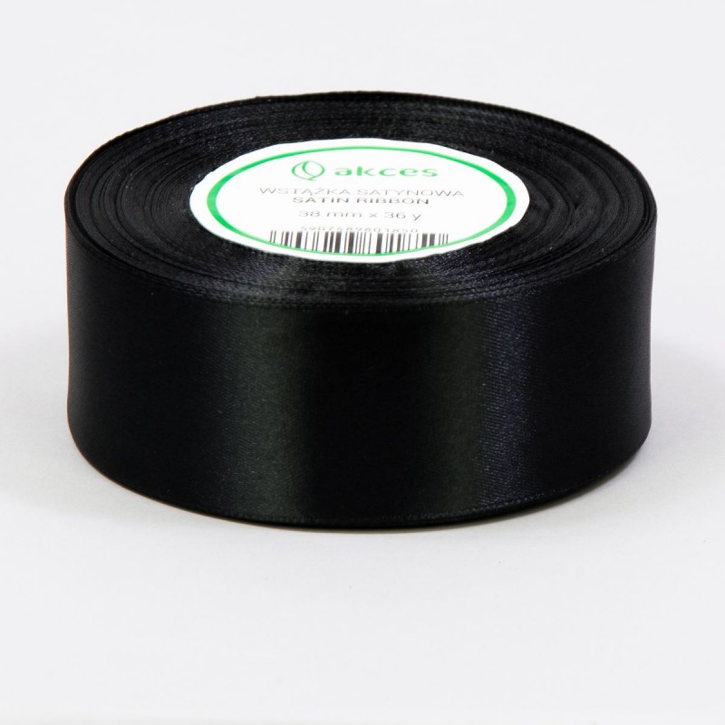 Medžiaginė juostelė / juoda (38 mm. x 32 m.) - 1