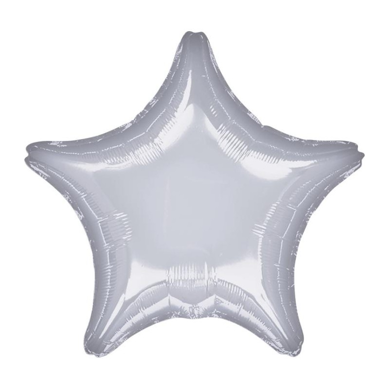 Folinis balionas "Žvaigždė"/sidabrinė (16" 48 cm.) - 1