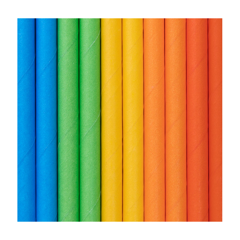 Šiaudeliai / spalvoti (10 vnt./20 cm.) - 1