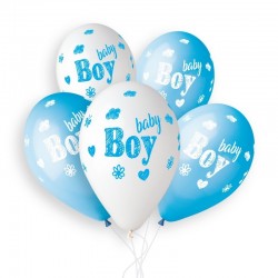 Guminiai balionai "Baby boy" (50 vnt./33cm.) - 1