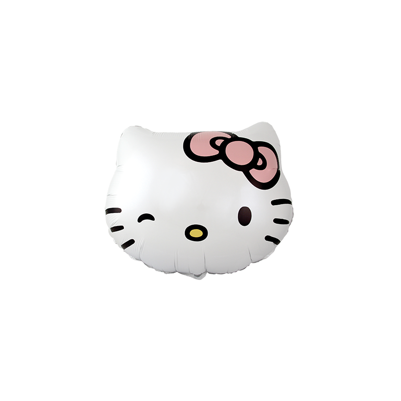 Folinis balionas "Hello Kitty galva" (FX24" 51x53 cm./Supakuota) - 1