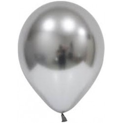 Chrominiai sidabriniai balionai (100 vnt./13cm.) - 1