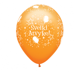 Guminiai balionai "Sveiki atvykę" (25 vnt./28cm.) - 1