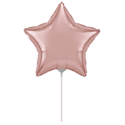 Folinis balionas "Žvaigždė"/ Rose Gold (FX/9" 23 cm.) - 1