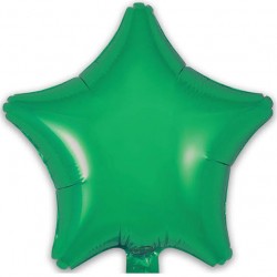 Folinis balionas "Žvaigždė"/ žalia (FX/9" 23 cm.) - 1
