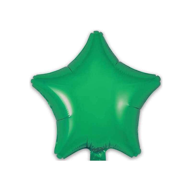 Folinis balionas "Žvaigždė"/ žalia (FX/9" 23 cm.) - 1