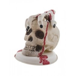 Dekoracija "Skeleto galva su ranka" (23 cm) - 1