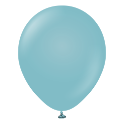Pasteliniai balionai  "Blue Glass" (100 vnt./13 cm./Kalisan) - 1