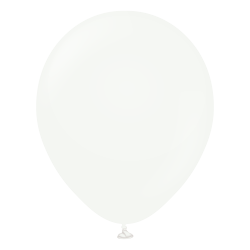 Pastel. balionai  "White" (100 vnt./30 cm./Kalisan) - 1