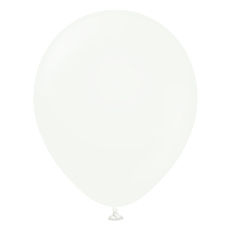 Pastel. balionai  "White" (100 vnt./30 cm./Kalisan) - 1