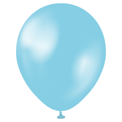 Perlamutriniai balionai  "Sky blue" (50 vnt./28 cm./Kalisan) - 1