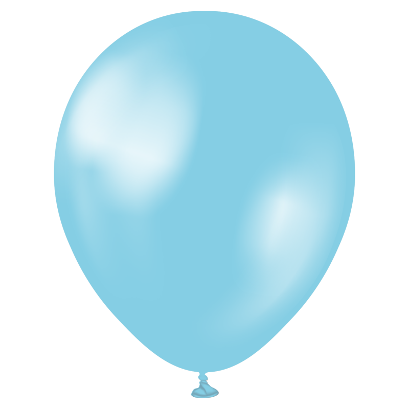 Perlamutriniai balionai  "Sky blue" (50 vnt./28 cm./Kalisan) - 1