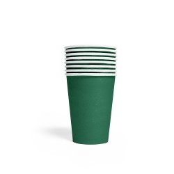 Vienkartiniai puodeliai / žali (8 vnt./210 ml.) - 1