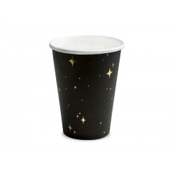 Vienk. puodeliai "Žvaigždės" / juodi