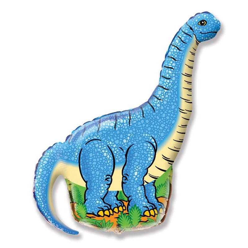 Mini folinis balionas "Dinozauras"/mels. (FX14" 41x27 cm.) - 1