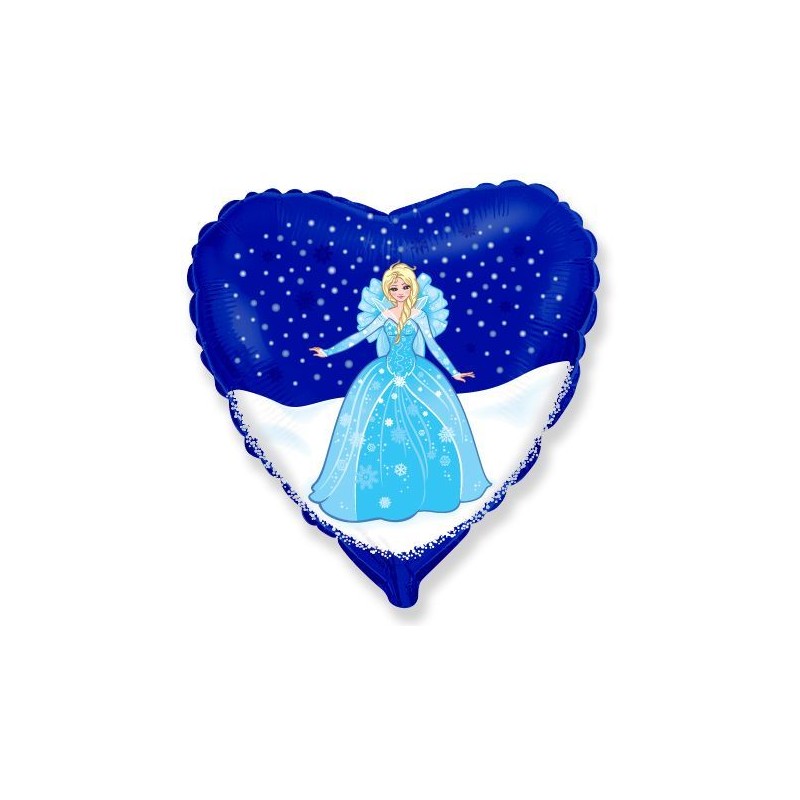 Folinis balionas "Žiemos princesė"/mėlyn (FX/18"45 cm.) - 1