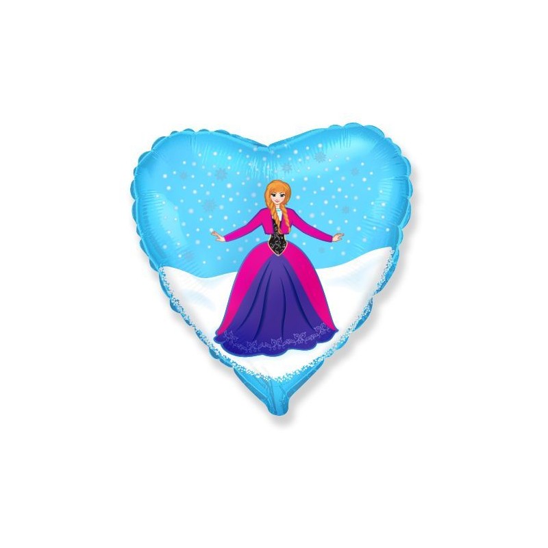 Folinis balionas "Žiemos princesė"/žydra (FX/18"45 cm.) - 1