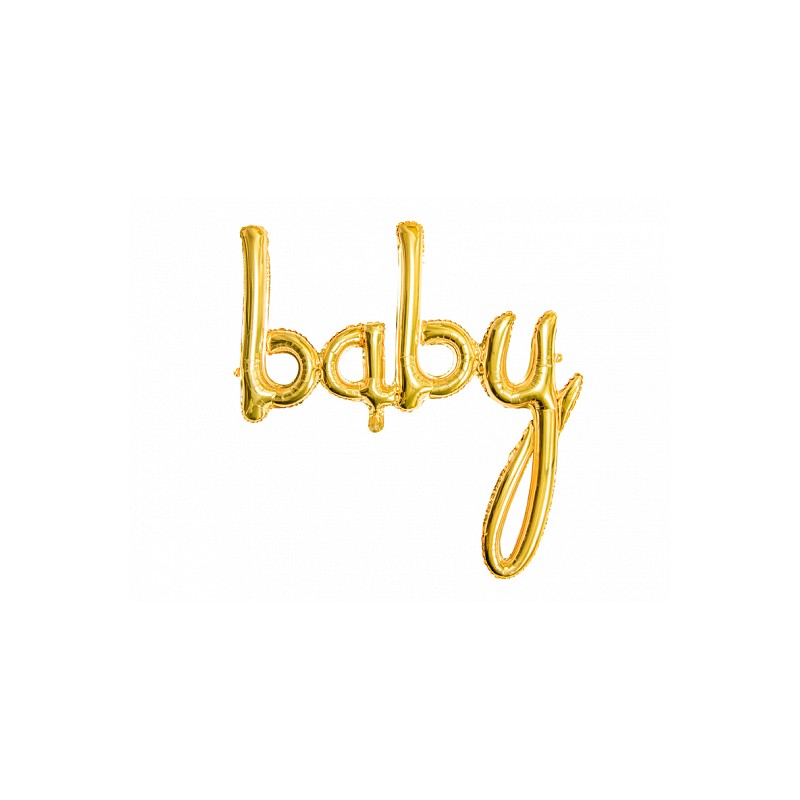 Užrašas "Baby"/auksinis (+/- 73.5x75.5 cm.) - 1