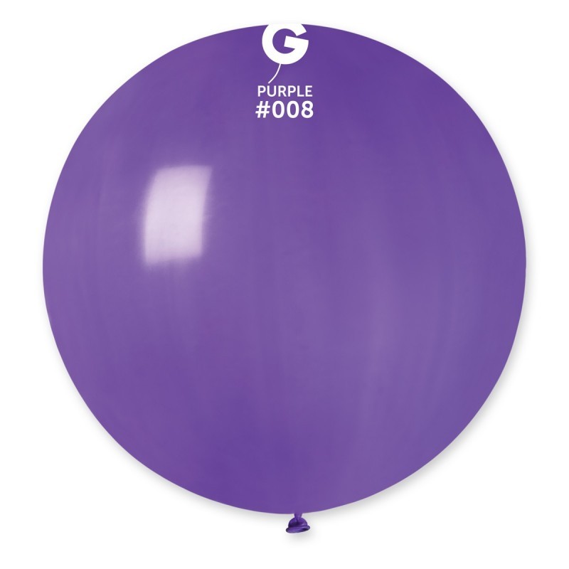 Violetinis didelis pastelinis balionas (1 vnt./80 cm.) - 1