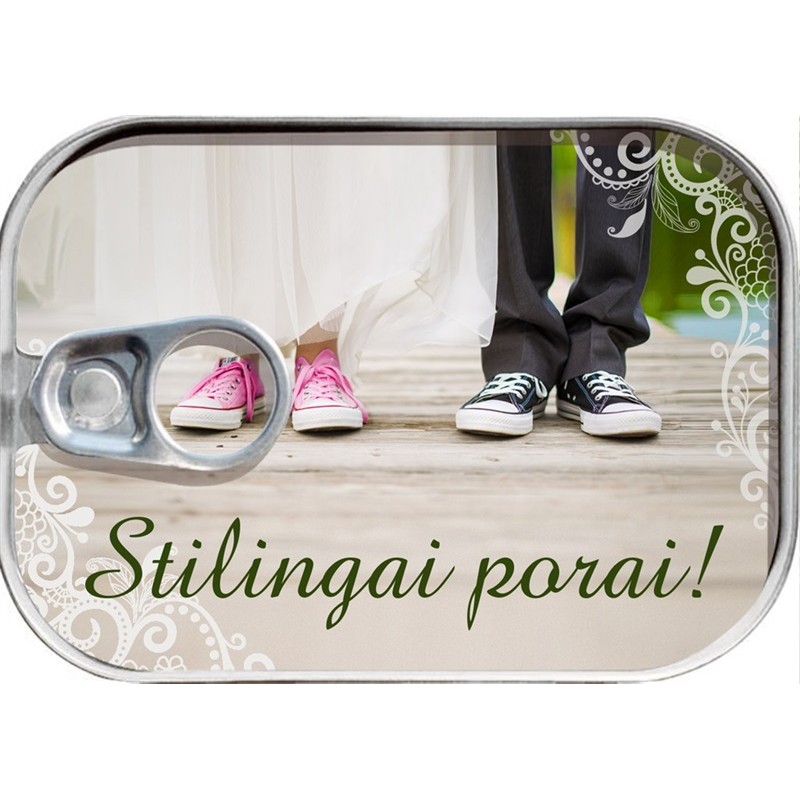 Skardinė dėžutė pinigams / pora (1 vnt.) - 1