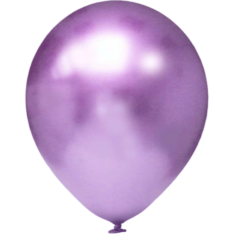 Chrominiai violetiniai balionai (5 vnt./30cm.) - 1