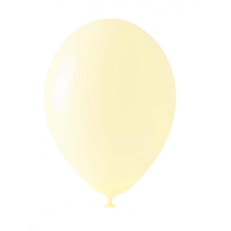 Pasteliniai "Macaron" balionai / gelsva (100 vnt./13cm.) - 1