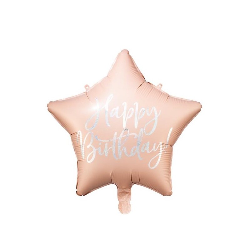 Folinis balionas "Rose gold žvaigždė HB" (40 cm) - 1